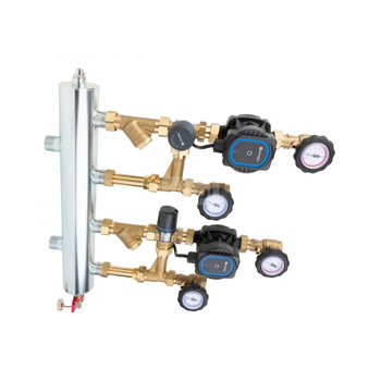 Grupa pompowa AFRISO BPS 961 AP GZ x GW 1'' x 3/4'', z zaworem mieszającym, z zaworem termostatycznym, z pompą obiegową