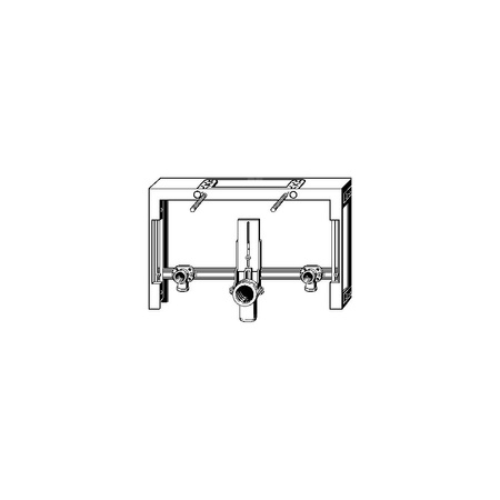 Stelaż podtynkowy do bidetu VIEGA 8367, 300 x 450 x 80 mm