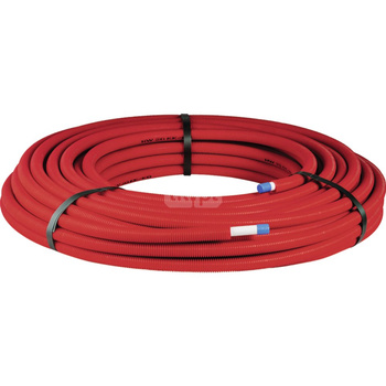 Rura PE-RT II/AL/PE-RT II GEBERIT Volex ML 16 mm x 2 mm, izolacja kolor czerwony - kręgi 100m wielowarstwowa gładka