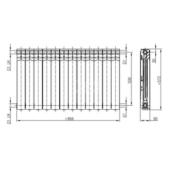 Zestaw grzejnikowy G500F/12 1.6MPa