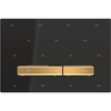 Przycisk uruchamiający Geberit Sigma50, przedni, czarny, przyciski: mosiądz