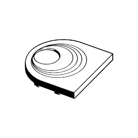 Klapa, tworzywo sztuczne / czarny do odpływów prysznicowych VIEGA 497022