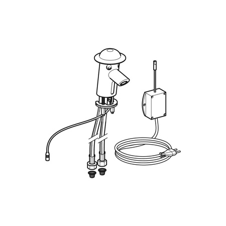 Bateria umywalkowa Geberit Bambini, zasilanie sieciowe, wielokolorowa