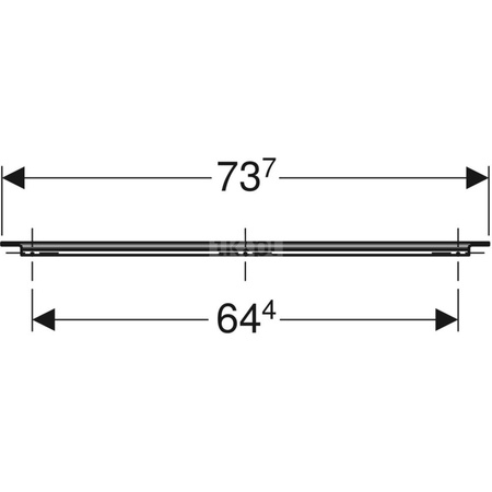 Uchwyt iCon: Biały / matowy, 73.7cm