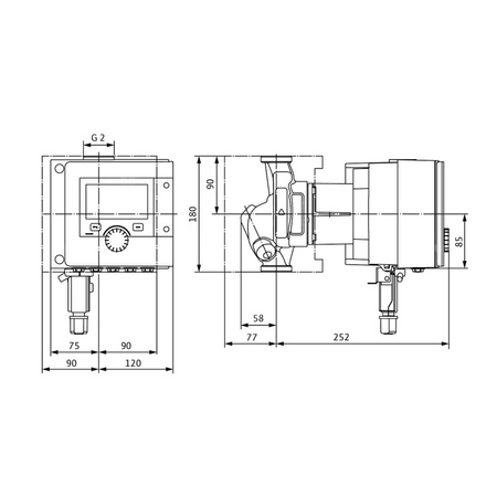 Pompa obiegowa WILO Stratos MAXO 30/0,5-8 PN16 1x230 V 50/60 Hz, PN 16/16bar