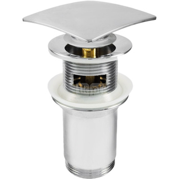 Deante Click-Clack Korek click - clack uniwersalny, kwadratowy, z przelewem, z tuleją