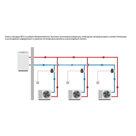 Zawór wodny AFRISO BEV 24 V AC GW 3/4'' x GW 3/4''