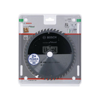 Ostrze do piły tarczowej bezprzewodowej Standard for Wood 190 x 1,6 / 1,1 x 30 T24