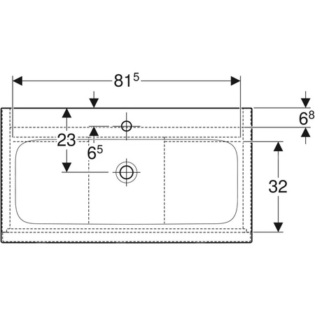 Zestaw: umywalka meblowa iCon slim, z szafką pod umywalkę, dwoma szufladami i zestawem odpływowo-przelewowym do umywalki: 90cm, biały / lakierowany matowy, biały / matowy