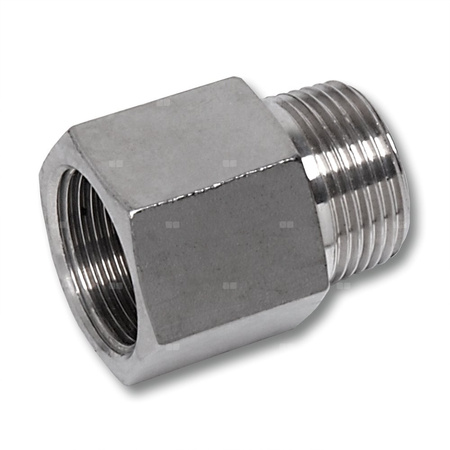 Nypel SANHA NiroSan Press, stal nierdzewna, 3/4'' (GZ x GW)