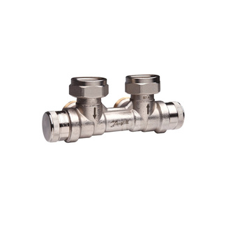 RLV-KDV 20, prawy - Zestaw przyłączeniowy do grzejników dolnozasilanych niezależny od zmian ciśnienia