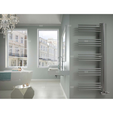 Grzejnik drabinkowy ENIX ELIT, wym. 1070 x 575 mm, kolor graphite, moc 442W