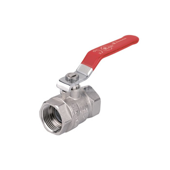 Zawór kulowy PERFEXIM PHA-001 mosiądz niklowany, PN30 1 1/4'' gw x gw, uchwyt: dźwignia (niebieska)