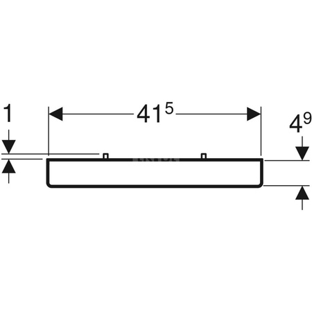 Uchwyt na ręczniki iCon 42,4 x 1,9 x 4,9, Piaskowo-szary / matowy