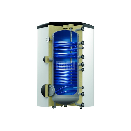 Pojemnościowy podgrzewacz wody Storatherm Aqua Solar AF 400/2_A 2 wężownice, srebrny, klasa energetyczna A