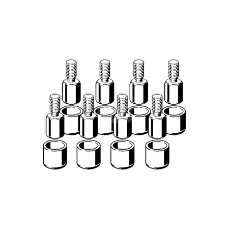 Zestaw przedłużający, stal nierdzewna / błyszczący do odpływów prysznicowych VIEGA 4971.70