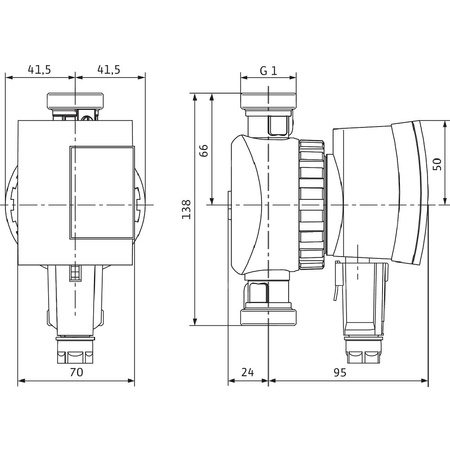Pompa obiegowa WILO Star-Z NOVA A, 3000 obr/min 1x230 V 50 Hz, PN 10/10bar