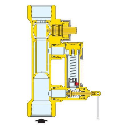 Zawór równoważący z przepływomierzem 3/4" 7÷28 L/MIN