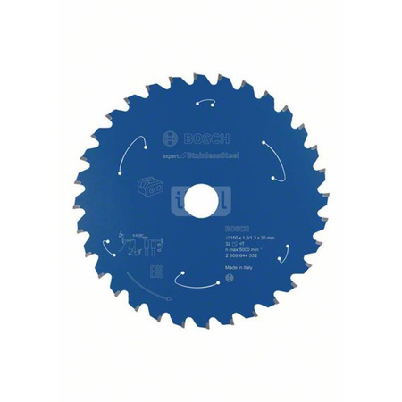 Ostrze do piły tarczowej bezprzewodowej Expert for Stainless Steel 150 x 1,6 / 1,3 x 20 T32