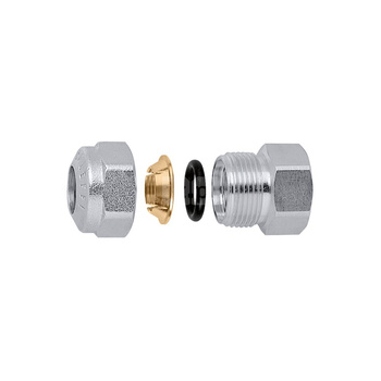 Złączka z gwintem wewnętrznym, wykończenie: chrom F. 3/8"-14CR