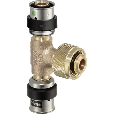 Trójnik VIEGA 6718.8 brąz 16 mm x 1/2'' x 16 mm (mz x zz x mz)