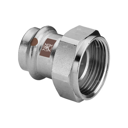 Dwuzłącze VIEGA 1763, stal nierdzewna / stal nierdzewna, 22 mm x 3/4'' (zz x gw)