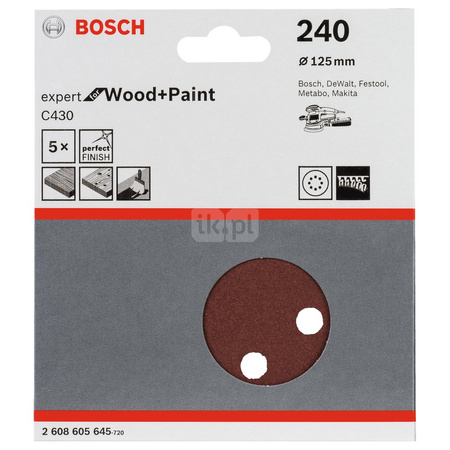 PAP. ŚCIER. RW D125 G240 5PC NS