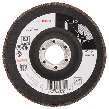 FLAP DISC BEST F/INOX 125MM P 80
