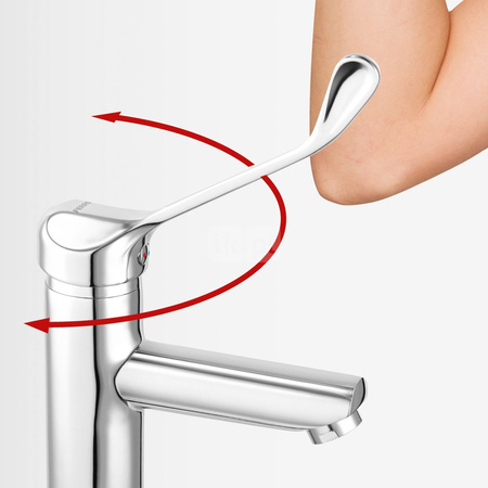 Bateria umywalkowa stojąca FERRO FIESTA MEDICO, chrom