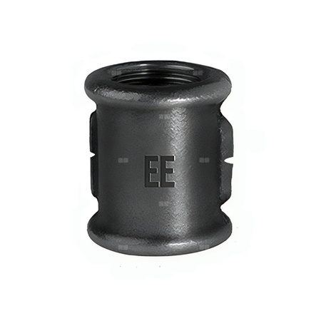 Nypel ODLEWNIA ZAWIERCIE N8/1/271 żeliwo (czarne) 2 1/2'' (GW x GW)