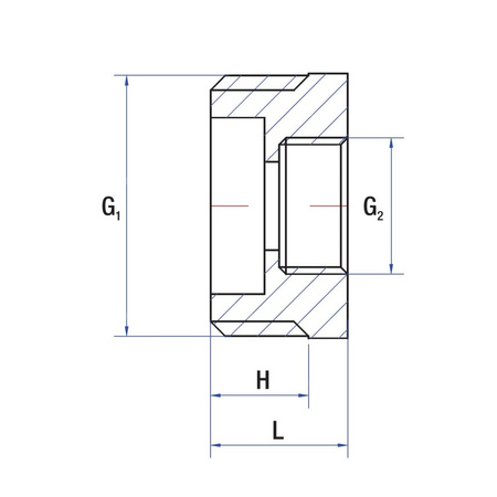Złącze redukcja RUMET mosiądz 1/2'' x M14 (GZ x GW), 50 mm