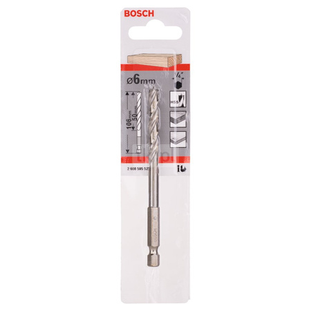 WIERTŁO D/DREW HEX 6/105,5MM