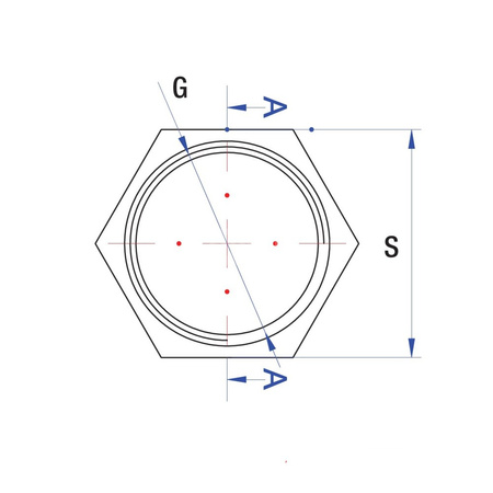 Nakrętka RUMET kontrująca G 3/4 mosiądz