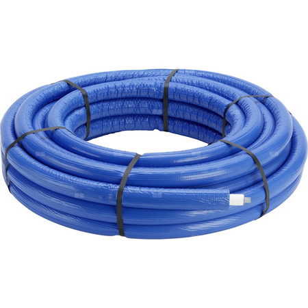 Rura PE-Xc/AL/PE-Xc VIEGA 4705.6 32 mm x 3.2 mm izolacja: 9 mm, izolacja kolor niebieski - kręgi 25m wielowarstwowa gładka