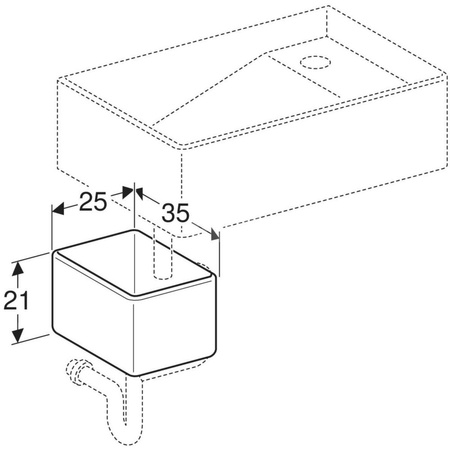 Ociekacz gipsowy Publica, dolna część