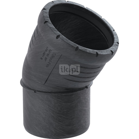 Kolano 30' GEBERIT Silent-Pro, PP mx, 110 mm (mufa wciskowa x końcówka wciskowa)
