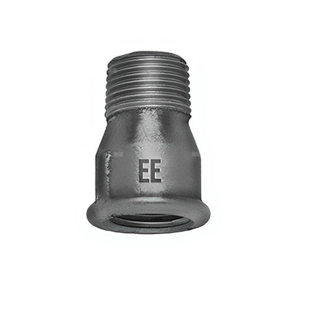 Przedłużka równoprzelotowa ODLEWNIA ZAWIERCIE 529a/529a żeliwo (ocynk) 3/8'' (GW x GZ)