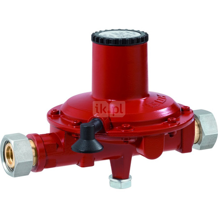 Reduktor gazu płynnego, II stopnia, 12kg/h, 36 mbar/50 mbar, GOK z półśrubunkiem 3/4