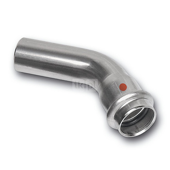 Łuk 45' SANHA NiroTherm Press, stal nierdzewna, 22 mm (zw x zw)