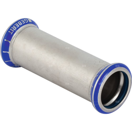 Mufa GEBERIT Mapress Edelstahl FKM przesuwna, stal nierdzewna, 54 mm, DN 50 x 54 mm x DN 50 (mufa zaprasowywana x mufa zaprasowywana), (głębokość: 30 mm) z uszczelką
