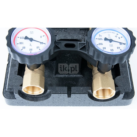 Grupa pompowa AFRISO PrimoTherm 180-2 DN25 3-WM-SM Vario GZ x GW 1 1/2'' x 1'', z zaworem mieszającym, z izolacją, z siłownikiem arm 343 proclick