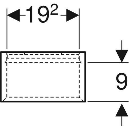 Regał iCon prostokątny: 22.5 cm x 70 cm x 13.2 cm, Lava / Lakierowany matowy