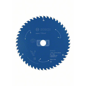 Ostrze do piły tarczowej bezprzewodowej Expert for Wood 184 x 1,6 / 1 x 20 T48