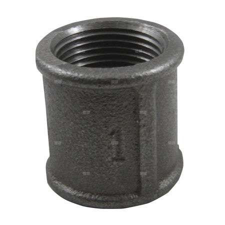 Złączka równoprzelotowa nakrętna /mufa/ M2 czarna 2 1/2"