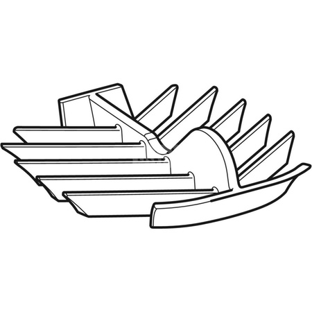 Koszyk na włosy dla wpustu ściennego v2