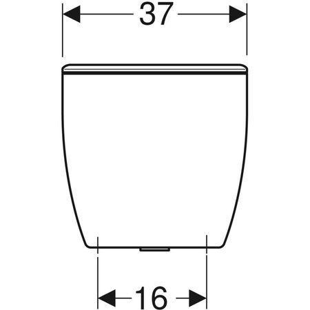 REKORD Spłuczka owalna, z zasilaniem bocznym, z armaturą, Rimfree