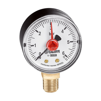 Manometr, przyłącze środkowe tylne, 1/4",0-10 bar, O 63