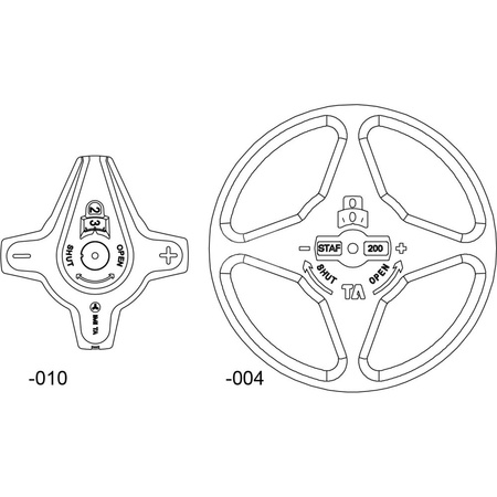 Pokrętło DN 200 - 400 do zaworów STAF (SG)
