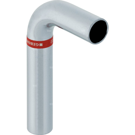 Kolano 90' GEBERIT Mapress C-Stahl bose, stal (Ocynk galwaniczny/elektrolityczny) (ocynk), 42 mm, DN 40 x 42 mm x DN 40 (końcówka wciskana x końcówka wciskana)