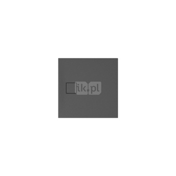 SET B454 BRODZIK KWADRATOWY TAKO SLIM 80X4 SZARY MAT + SYFON (VIRT)